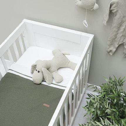 Baby's Only Ledikantdeken Soft Classic Stonegreen - Baby's Only - Babywinkel - 8719075020333