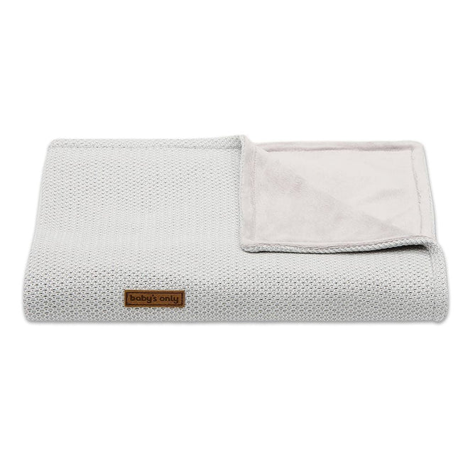 Baby's Only Ledikantdeken Soft Classic Zilver/Grijs - Baby's Only - Babywinkel - 8719075020319