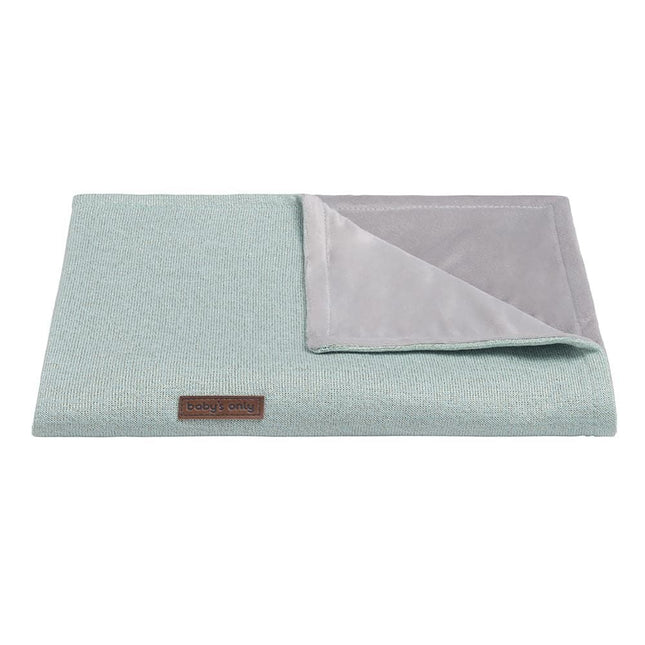 Baby's Only Ledikantdeken Soft Sparkle Melee Goudmint - Baby's Only - Babywinkel - 8719497048113
