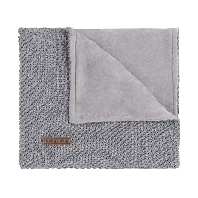 Baby's Only Ledikantdeken Soft Sparkleflavor Zilvergrijs - Baby's Only - Babywinkel - 8719497047628