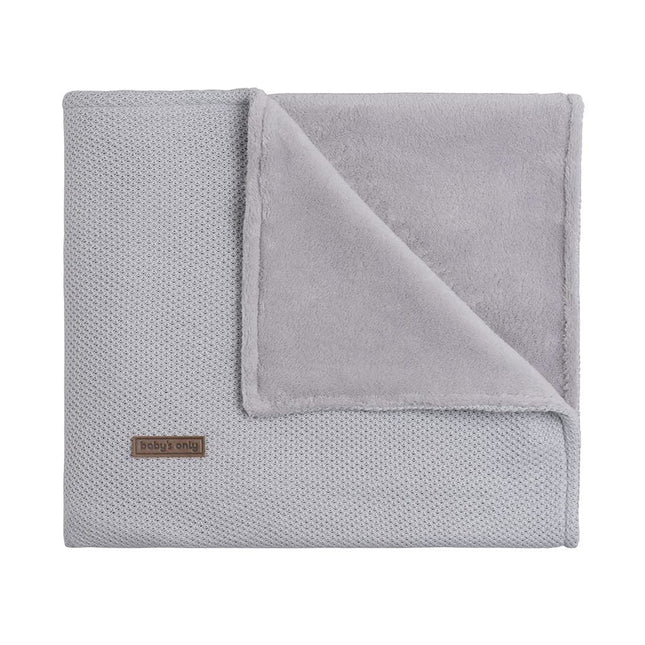 Baby's Only Ledikantdeken Teddy Classic Zilver/Grijs koop je bij Babywinkel