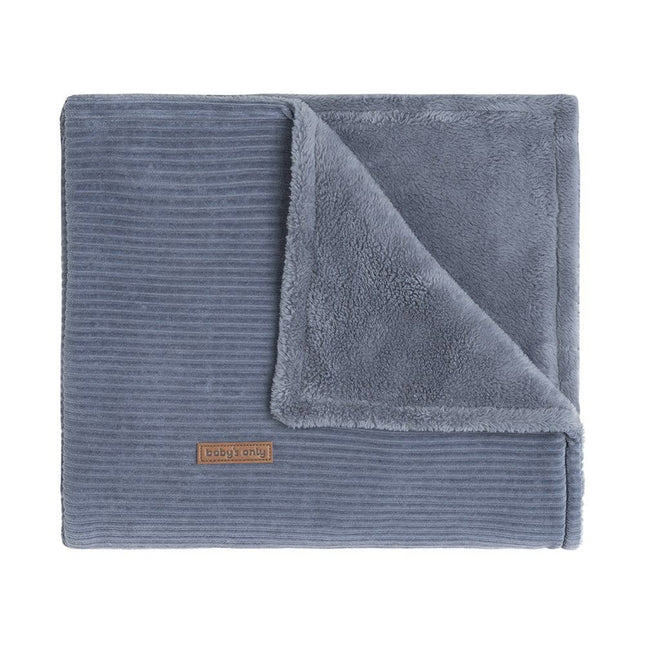 Baby's Only Ledikantdeken Teddy Sense Vintage Blue - Baby's Only - Babywinkel - 8720088336502