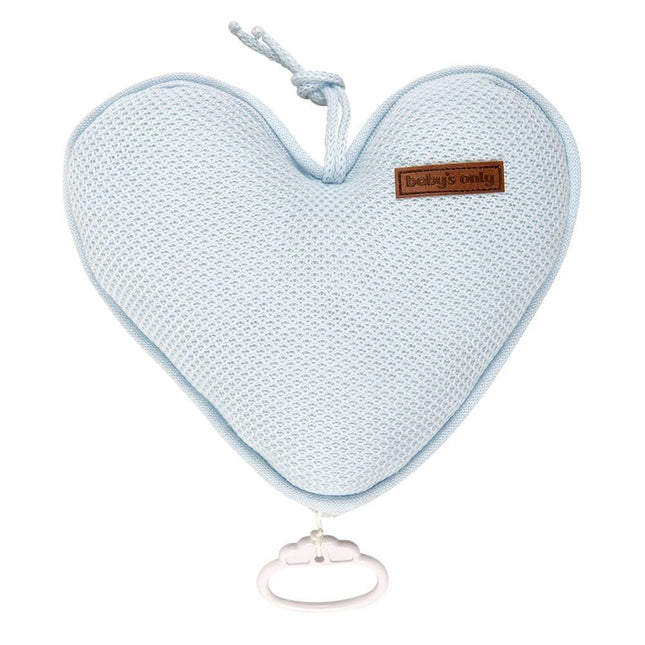 Baby's Only Muziekhanger Baby Hart Classic Poederblauw - Baby's Only - Babywinkel - 8719075025666