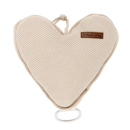 Baby's Only Muziekhanger Baby Hart Classic Zand - Baby's Only - Babywinkel - 8719075025659