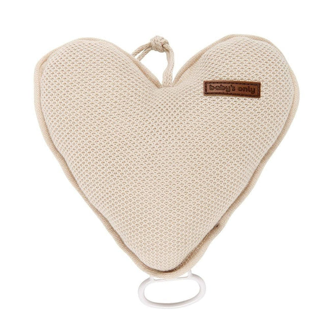 Baby's Only Muziekhanger Baby Hart Classic Zand - Baby's Only - Babywinkel - 8719075025659