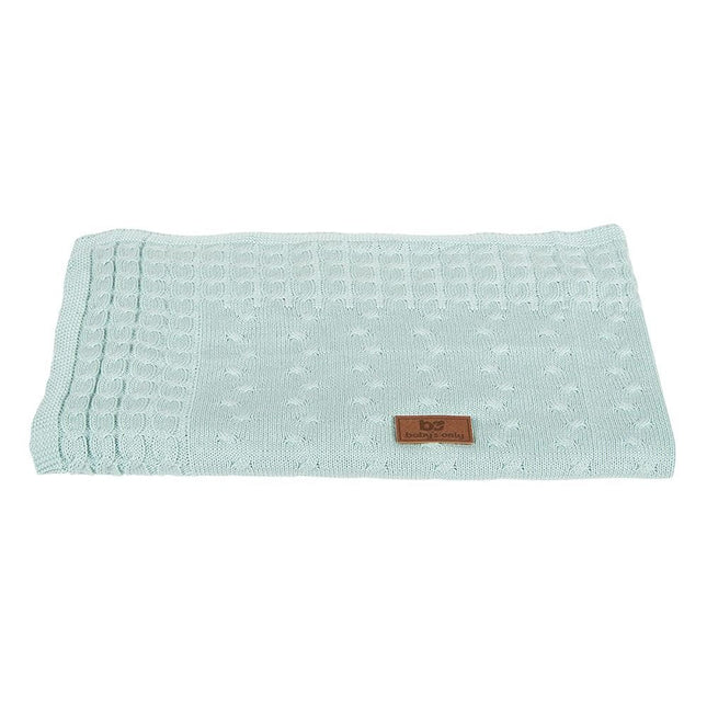 Baby's Only Wiegdeken Cable Mint - Baby's Only - Babywinkel - 8718481189146