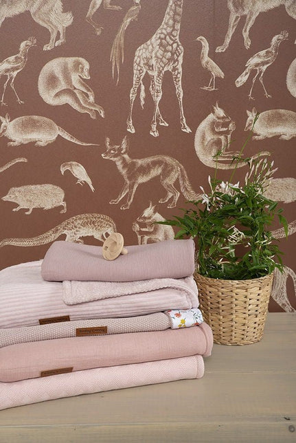 Baby's Only Wiegdeken Chenille Reef Misty Pink - Baby's Only - Babywinkel - 8720512360677