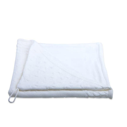 Baby's Only Wikkeldeken Baby Chenille Cable Wit - Baby's Only - Babywinkel - 8718481183120