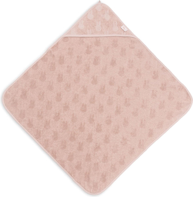 Badcape Badstof 75x75cm Miffy Jacquard - Wild Rose - Babywinkel - 8717329378704