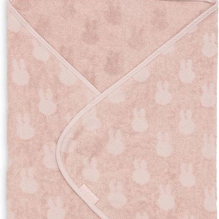Badcape Badstof 75x75cm Miffy Jacquard - Wild Rose - Babywinkel - 8717329378704