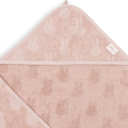 Badcape Badstof 75x75cm Miffy Jacquard - Wild Rose - Babywinkel - 8717329378704