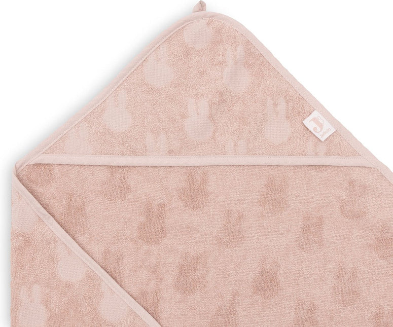 Badcape Badstof 75x75cm Miffy Jacquard - Wild Rose - Babywinkel - 8717329378704