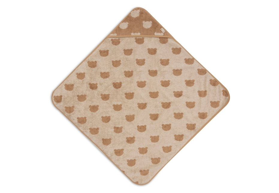 Badcape Badstof Biscuit - Jacquard koop je bij Babywinkel
