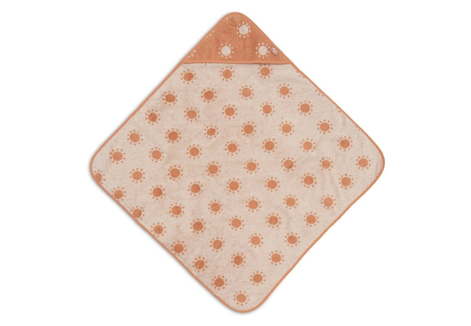 Badcape Badstof Light Terra - Jacquard koop je bij Babywinkel