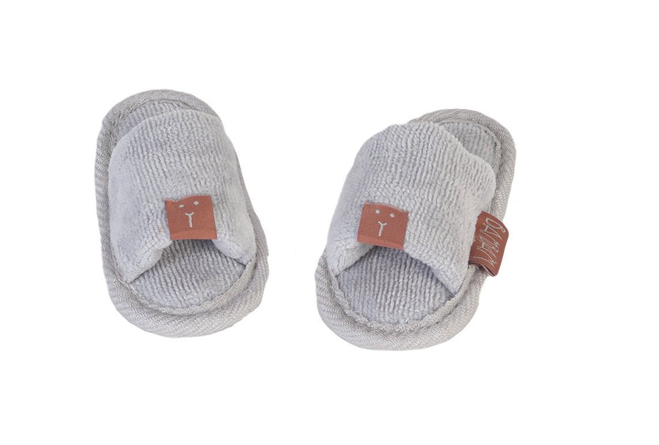 BamBam Babyslofjes Organic Slipper Grijs koop je bij Babywinkel