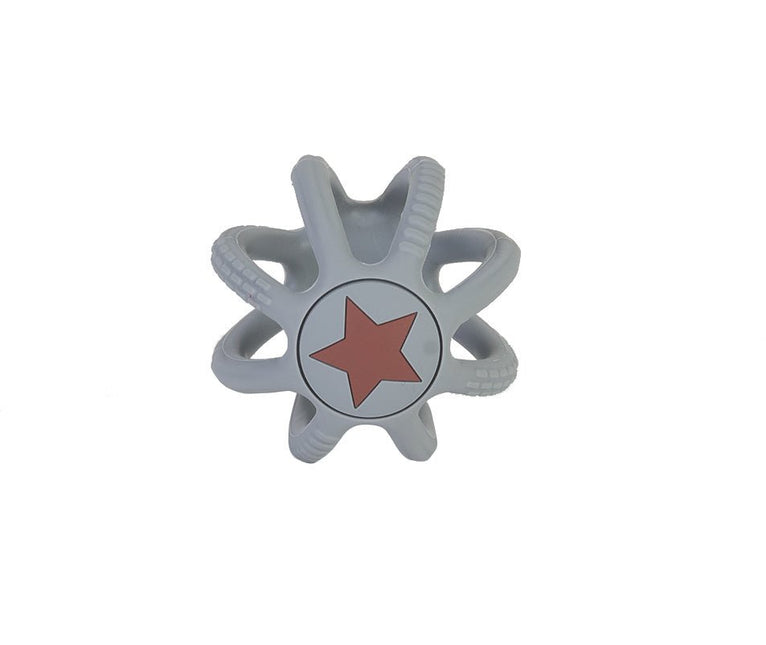 BamBam Bijtring Silicone Ball Bpa Grijs koop je bij Babywinkel