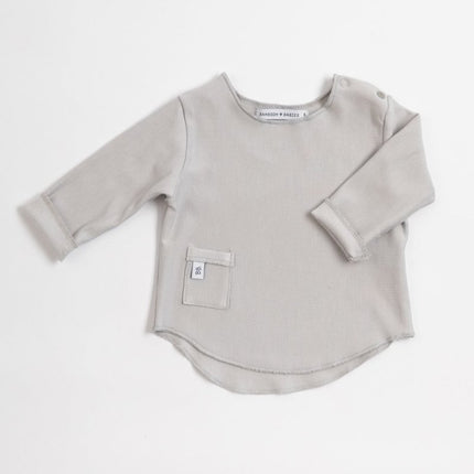 Bamboom Baby Shirt Lange Mouw Grijs/Ivoor - Bamboom - Babywinkel - 8053306052312