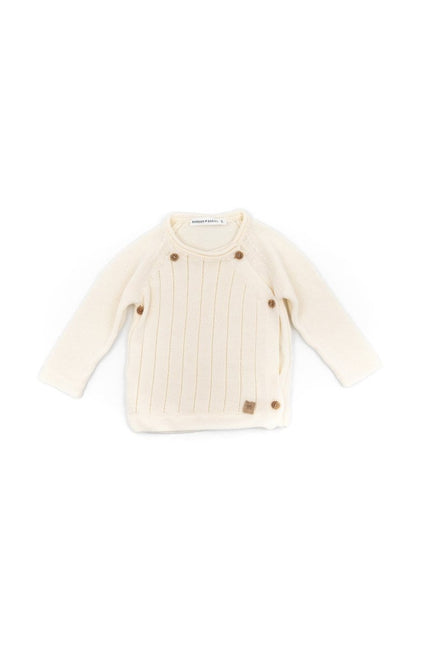 Bamboom Baby Trui Knitted Overslag Wit - Bamboom - Babywinkel - 8056201839972