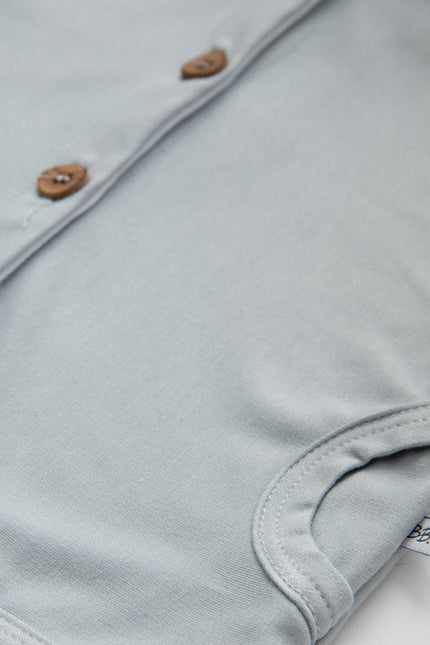 Bamboom Baby Vestje Met Capuchon Licht Blauw koop je bij Babywinkel