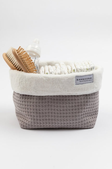 Bamboom Mandje Soft Stone Warm Grijs koop je bij Babywinkel