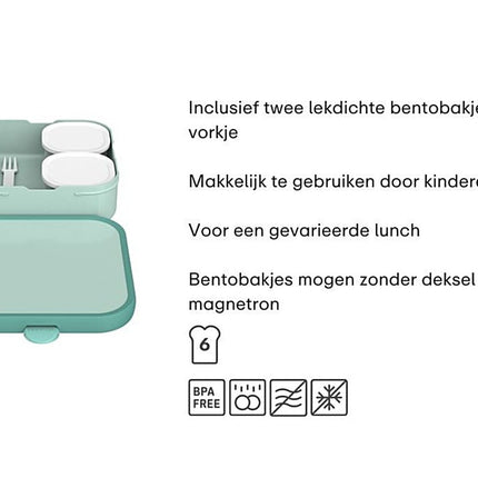 Bento lunchbox Campus groot - Dino - Babywinkel - 8720294056317