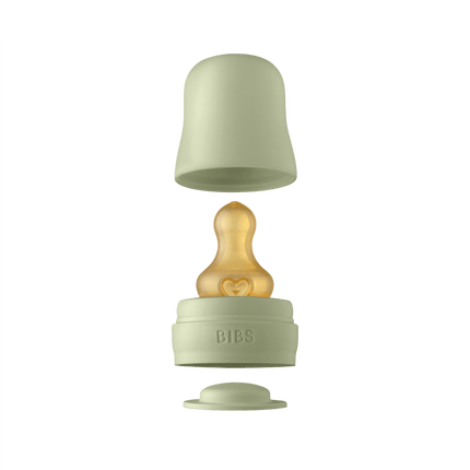 BIBS Babyfles Glas 110ml Sage - BIBS - Babywinkel - 5713795220908