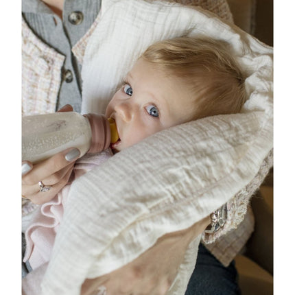 BIBS Babyfles Glas 225ml Dusky Lilac - BIBS - Babywinkel - 5713795238729