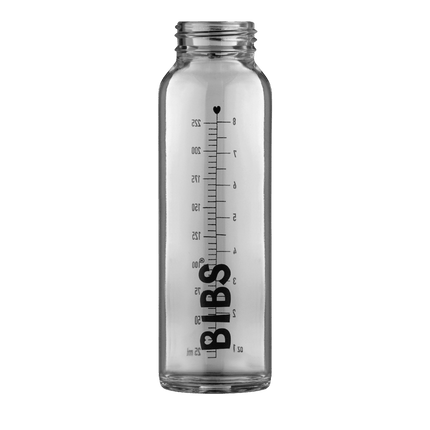 BIBS Babyfles Glas 225ml Dusky Lilac - BIBS - Babywinkel - 5713795238729