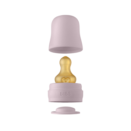 BIBS Babyfles Glas 225ml Dusky Lilac - BIBS - Babywinkel - 5713795238729