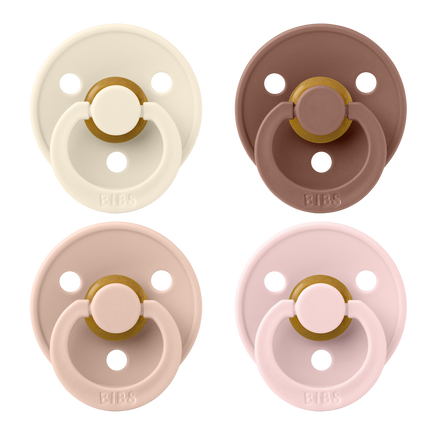BIBS Speen Maat 1 Colour Ivory/Blush/Woodchuck/Blossom 4St