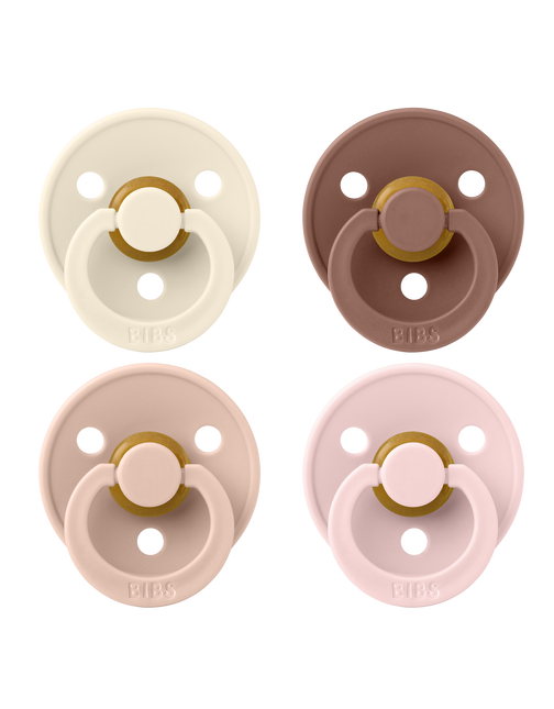 BIBS Speen Maat 1 Colour Ivory/Blush/Woodchuck/Blossom 4St
