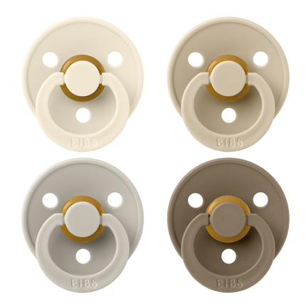 BIBS Speen Maat 1 Colour Ivory/Sand/Vanilla/Dark Oak 4St