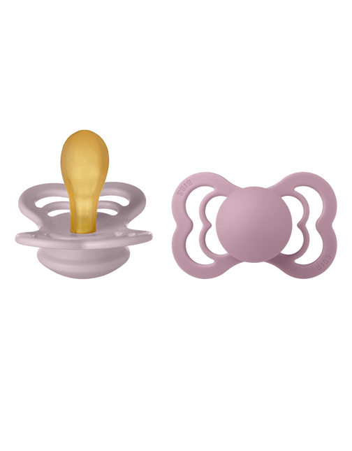 BIBS Speen Latex Dusky Liliac/Heater 2St koop je bij Babywinkel