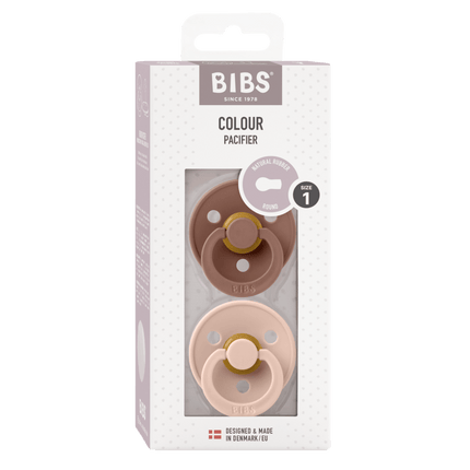 BIBS Speen Maat 1 Woodchuck/Blush 2st - BIBS - Babywinkel - 5713795110247