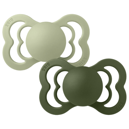 BIBS Speen Maat 2 Sage/Hunter Green Supreme Latex 2st - BIBS - Babywinkel - 5713795199389