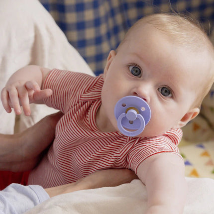 BIBS Spenen Maat 1 Colour Latex Hush/Grape 2st koop je bij Babywinkel