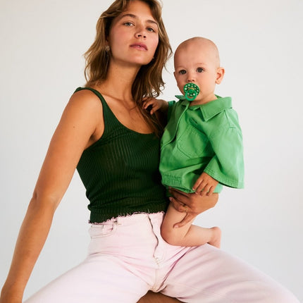 BIBS Spenen Maat 1 Pacifier Studio Colour Polka Latex Petal/Cactus 2st koop je bij Babywinkel