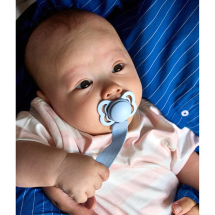 BIBS Spenen Maat 1 Supreme Siliconen Vanilla/Sky Blue 2st koop je bij Babywinkel