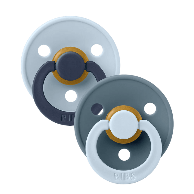 BIBS Spenen Pacifier Studio Fusion 2 pack Baby blue/petrol Speenmaat 1 koop je bij Babywinkel