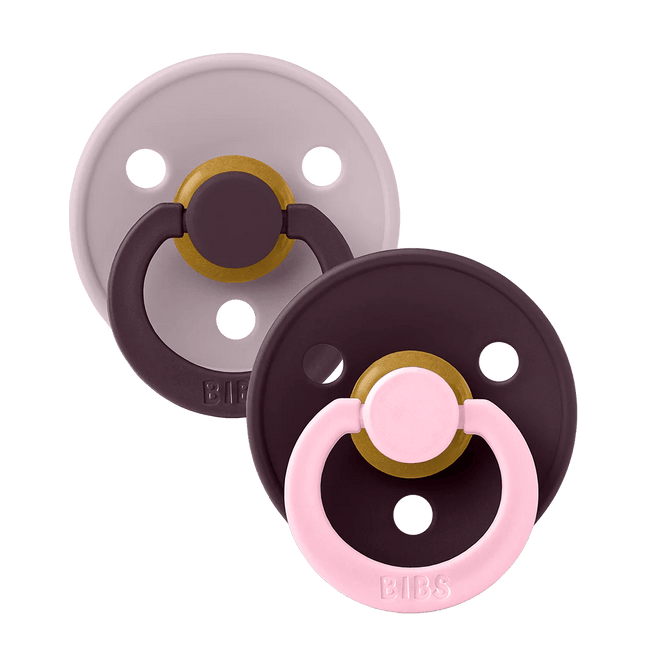 BIBS Spenen Pacifier Studio Fusion 2 pack Dusky lilac/Plum Speenmaat 2 koop je bij Babywinkel