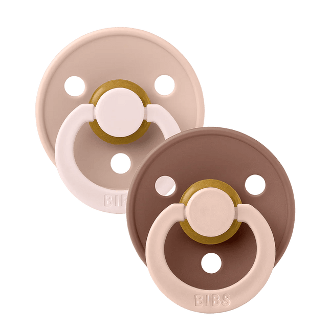 BIBS Spenen Pacifier StudioFusion 2 pack Blush/Woodchuck Speenmaat 1 koop je bij Babywinkel
