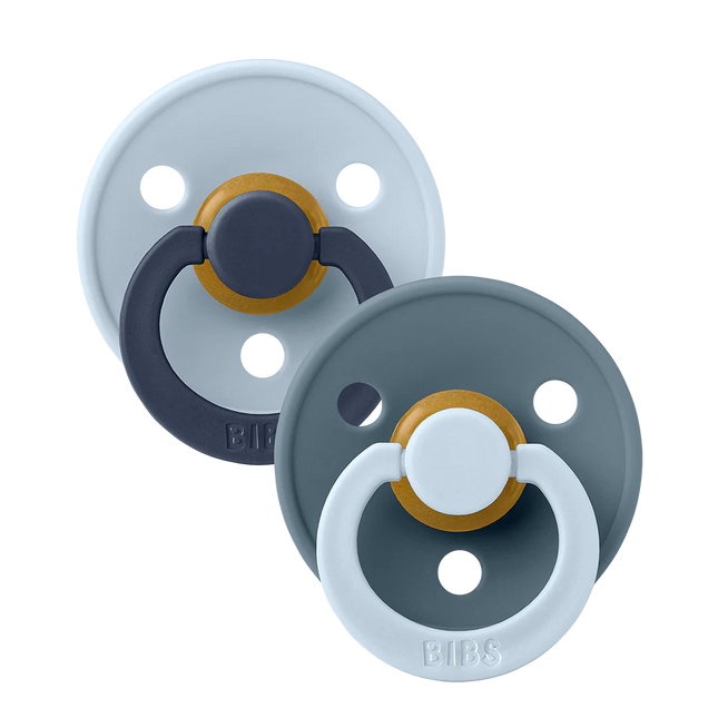 BIBS Spenen Pacifier Studio Fusion 2 pack Baby blue/petrol Speenmaat 1