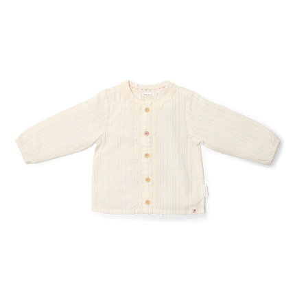 Blouse lange mouw Off White - Babywinkel - 8721122580929