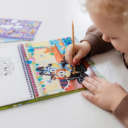 Bluey Knutsel Boek Kraskaarten - Babywinkel - 8714274290112