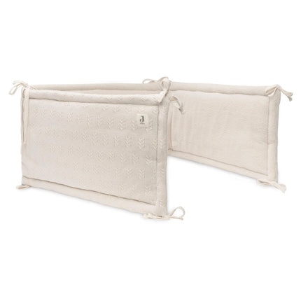 Boxbumper 180x30cm Grain Knit - Oatmeal - Babywinkel - 8717329377653