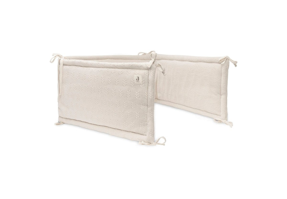 Boxbumper 180x30cm Grain Knit - Oatmeal - Babywinkel - 8717329377653