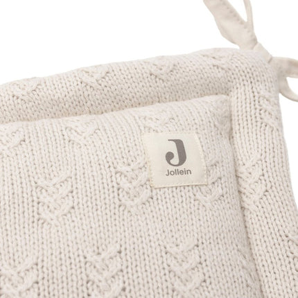 Boxbumper 180x30cm Grain Knit - Oatmeal - Babywinkel - 8717329377653