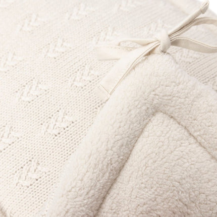 Boxbumper 180x30cm Grain Knit - Oatmeal - Babywinkel - 8717329377653