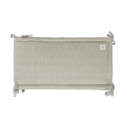 Boxbumper 180x30cm Grain Knit - Olive Green - Babywinkel - 8717329377639