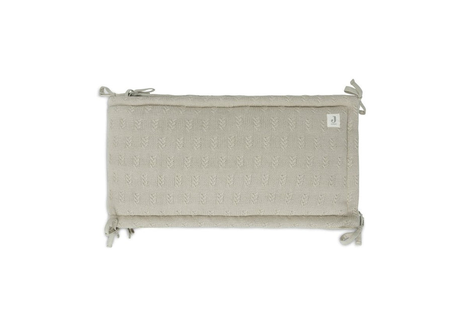 Boxbumper 180x30cm Grain Knit - Olive Green - Babywinkel - 8717329377639